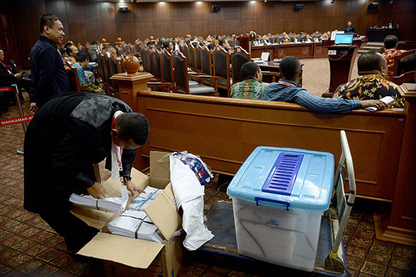 Suasana sidang PHPU di MK