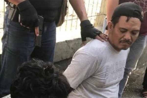 adan Narkotika Nasional mengamankan lima tersangka jaringan narkoba Aceh - Bandung di Jalan Soekarno - Hatta Bandung, Senin (24/07/2019). 