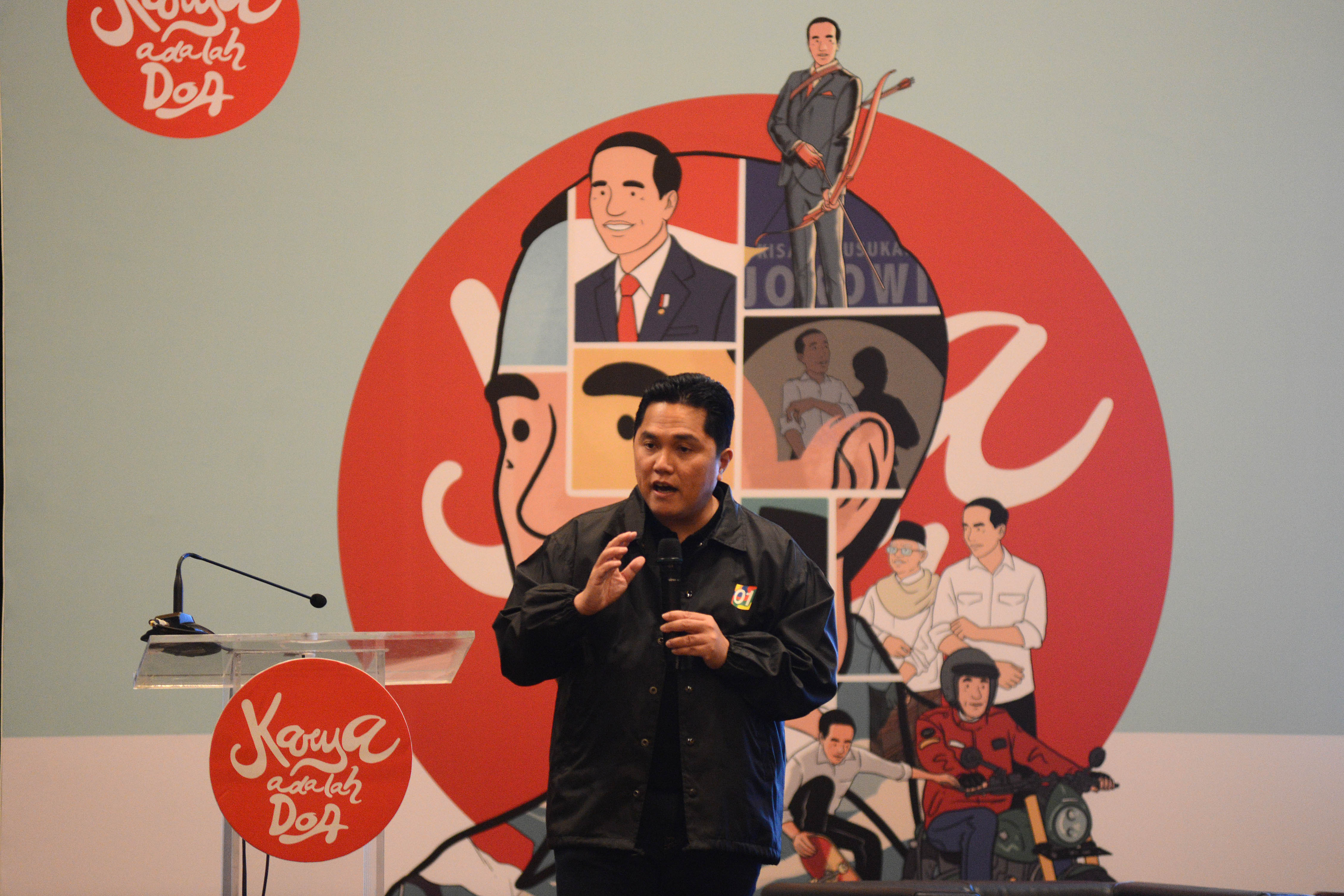 Ketua Tim Kampanye Nasional (TKN) Joko Widodo-Ma'ruf Amin, Erick Thohir.