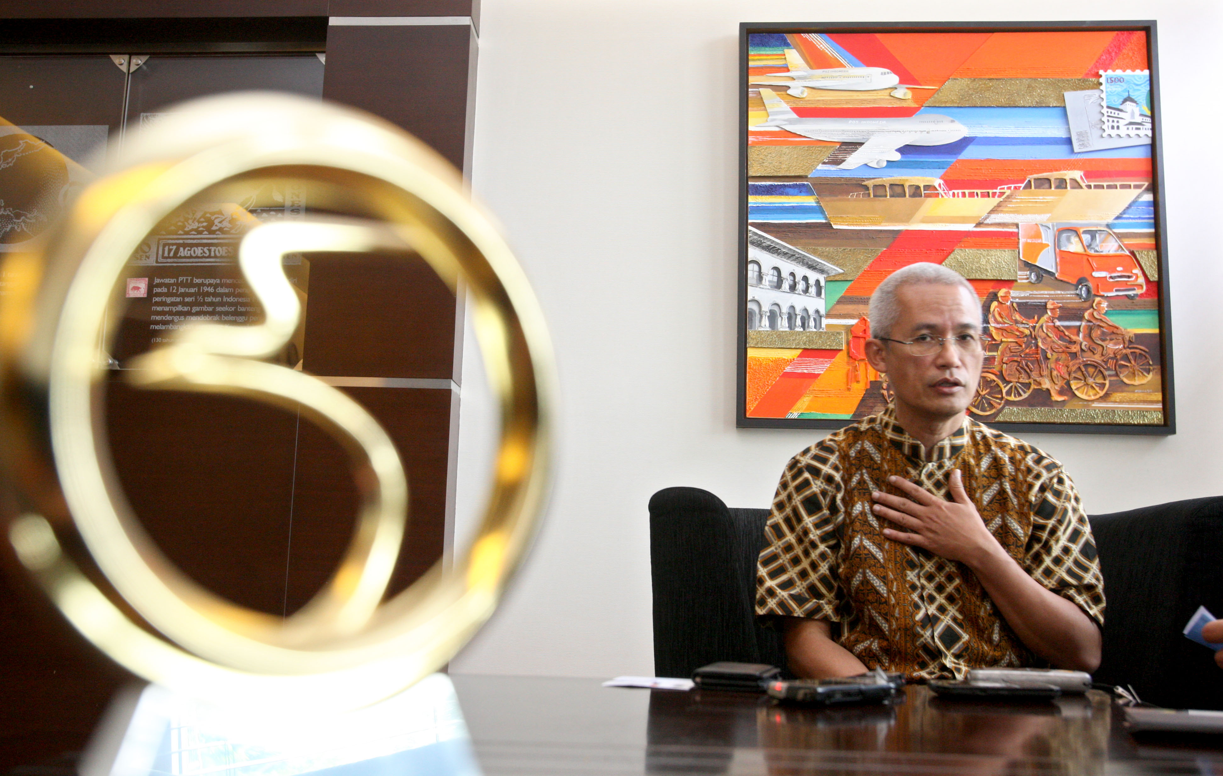 Direktur Utama PT Pos Indonesia (Posindo) Gilarsi Wahyu Setijono 