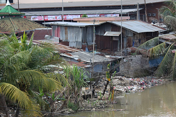 Kawasan kumuh di Bekasi