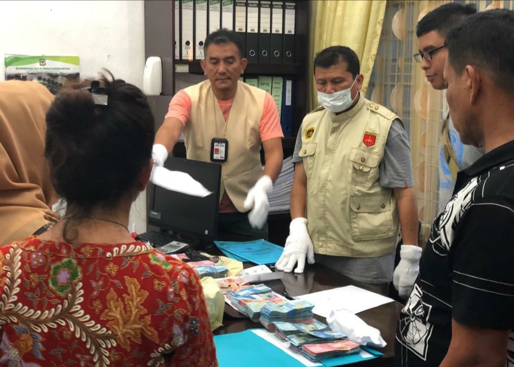 OTT Polda Sumut di kantor BPKD Siantar