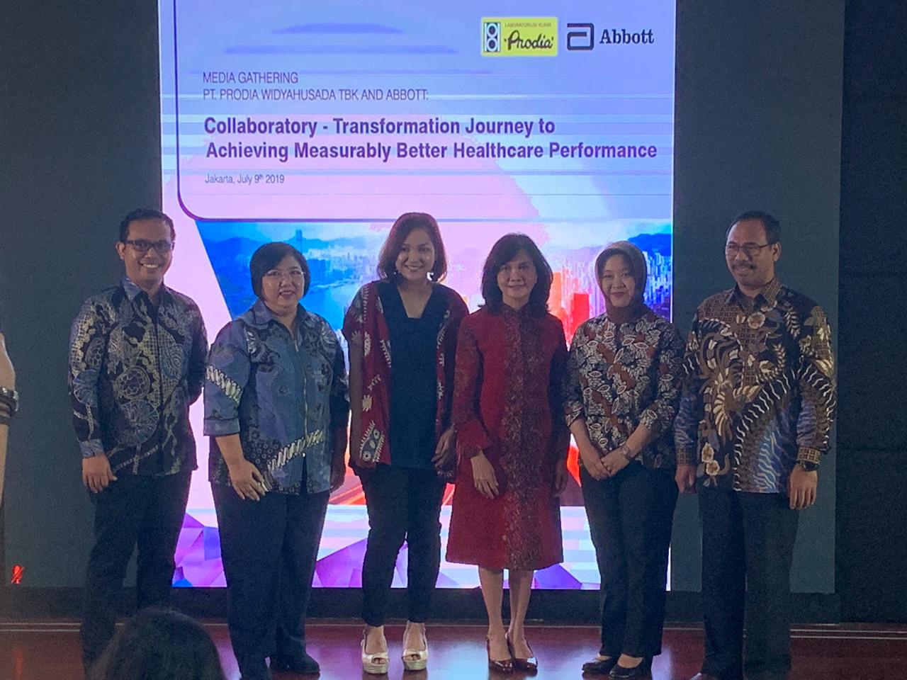 Acara Media Gathering yang digelar Prodia dan Abbott di Jakarta, Rabu (10/7).