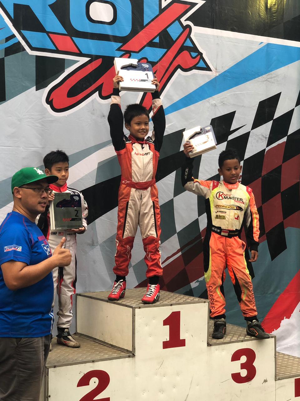 Qarrar Firhand Ali di podium juara