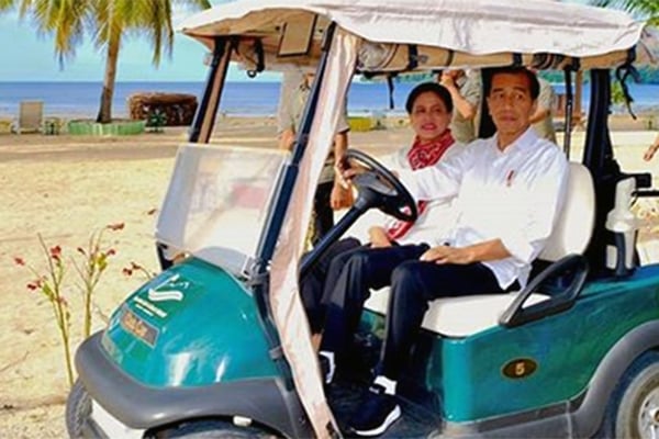 Presiden Joko Widodo beserta Ibu Iriana Jokowi