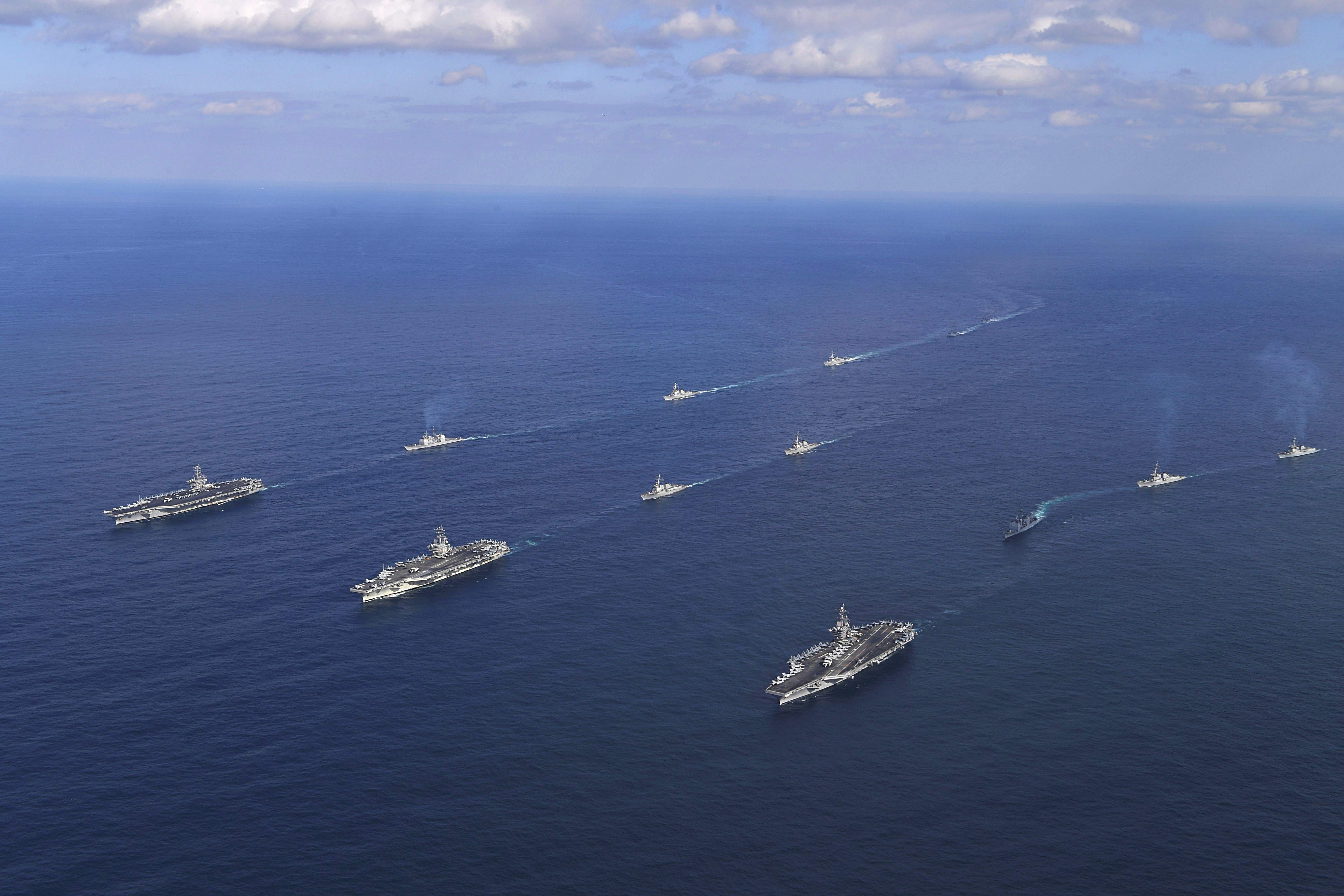 Latihan gabungan Angkatan Laut Korsel dan AS