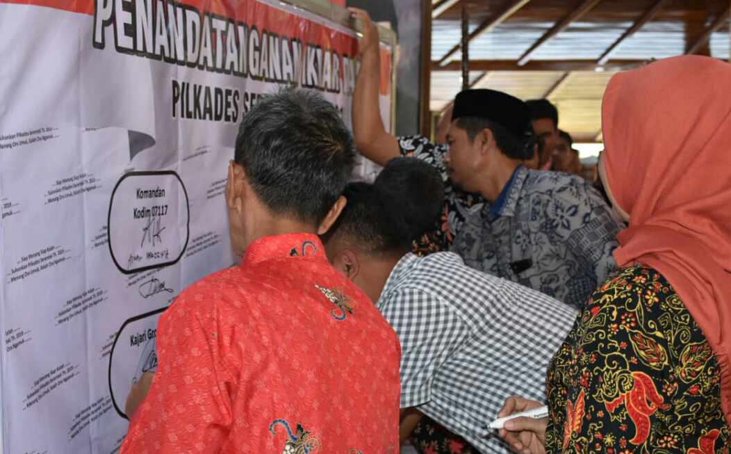 Polres Banyumas, Jawa Tengah akan menindak tegas praktik perjudian dalam pemilihan kepala desa (pilkades) serentak