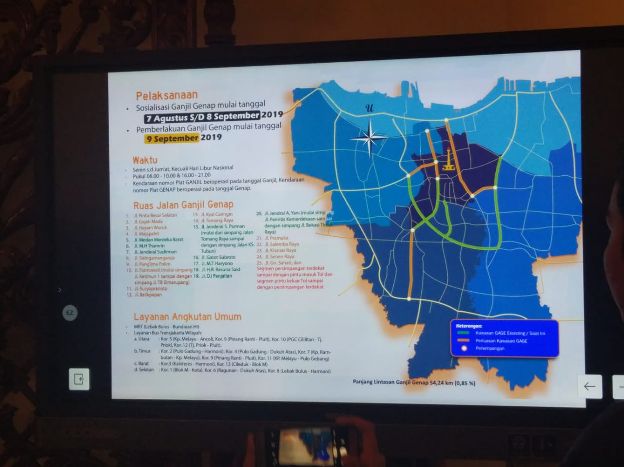 Gambar peta perluasan kebijakan ganjil genap di DKI Jakarta