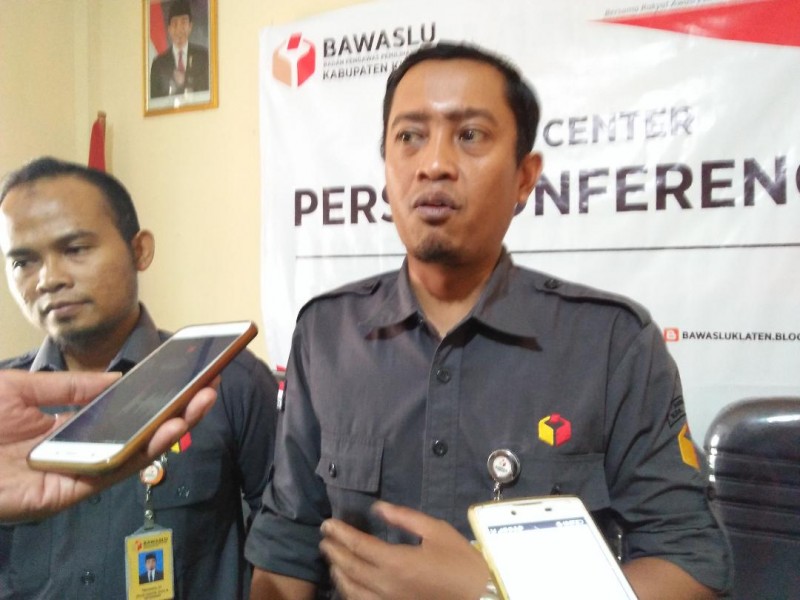 Ketua Bawaslu Kabupaten Klaten Arif Fatkhurrohman