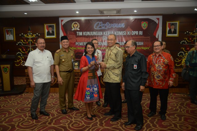 Kunjungan Kerja Reses Komisi XI DPR RI di Palangka Raya, Kalteng, Senin (29/7). 