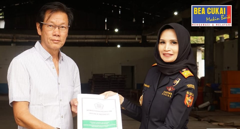 Acara pelepasan ekspor perdana ikan kerapu oleh PT Indo Marine Fish dengan tujuan Hong Kong.