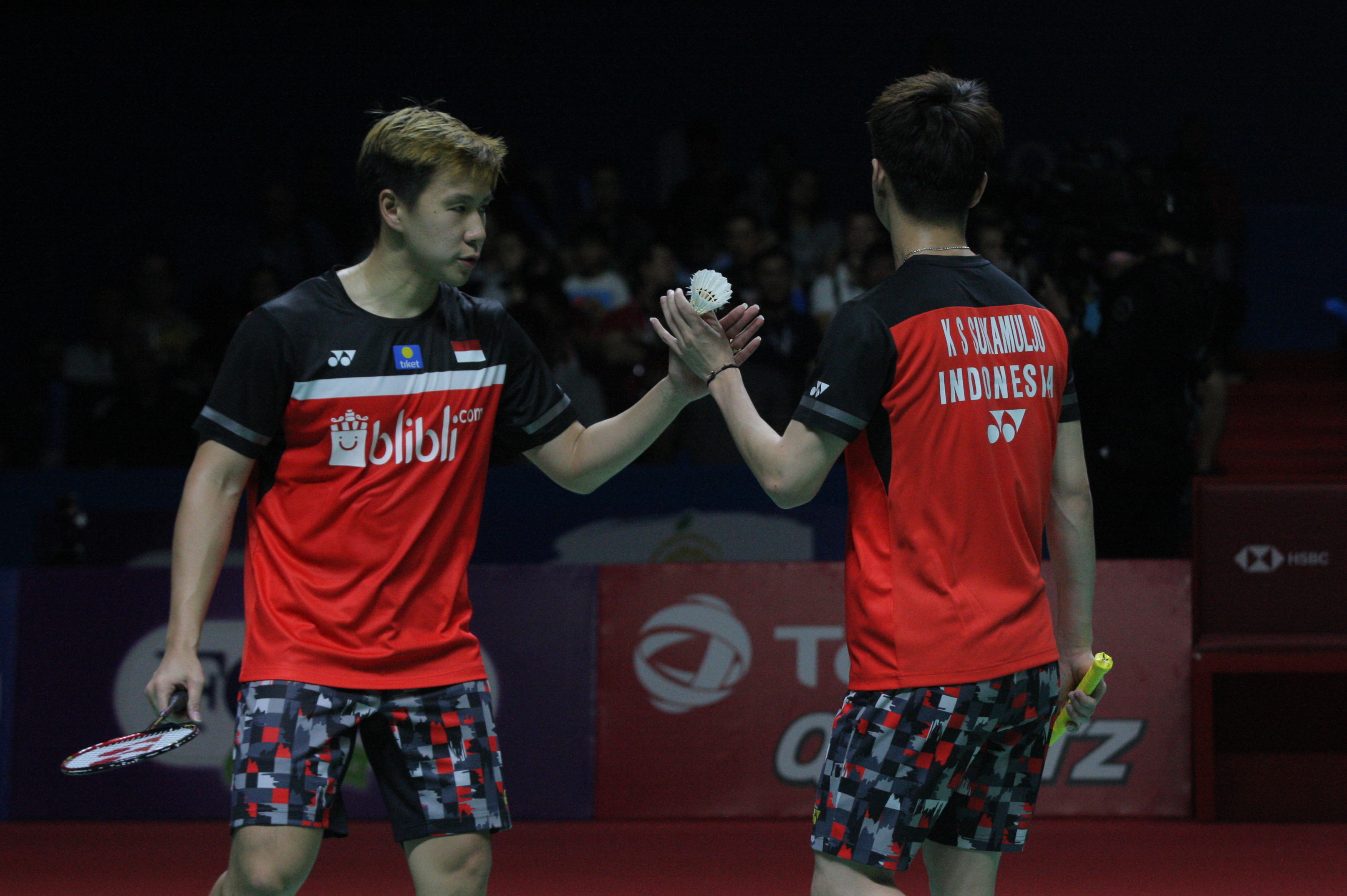Marcus Fernaldi Gideon dan Kevin Sanjaya.