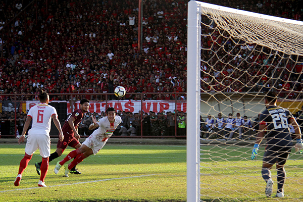 Final leg kedua Piala Indonesia 2018-2019 antara PSM Makassar dan Persija Jakarta di Makassar, Selasa (6/8).