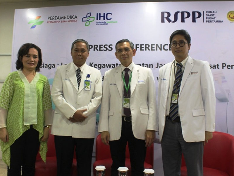 Jumpa media #24jamsiaga Layanan Kegawatdaruratan Jantung RS Pusat Pertamina. 