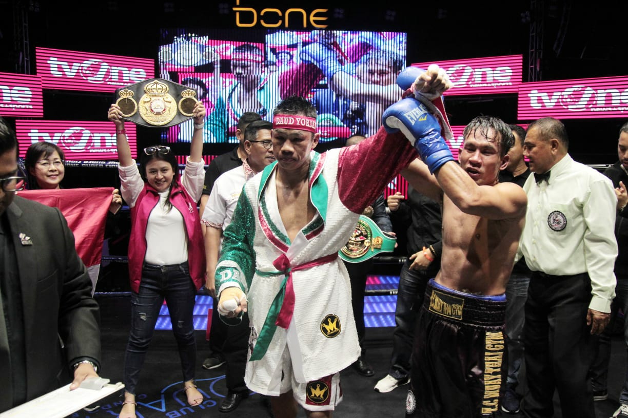 Daud Yordan saat menang dari  Aekkawee Kaewmanee