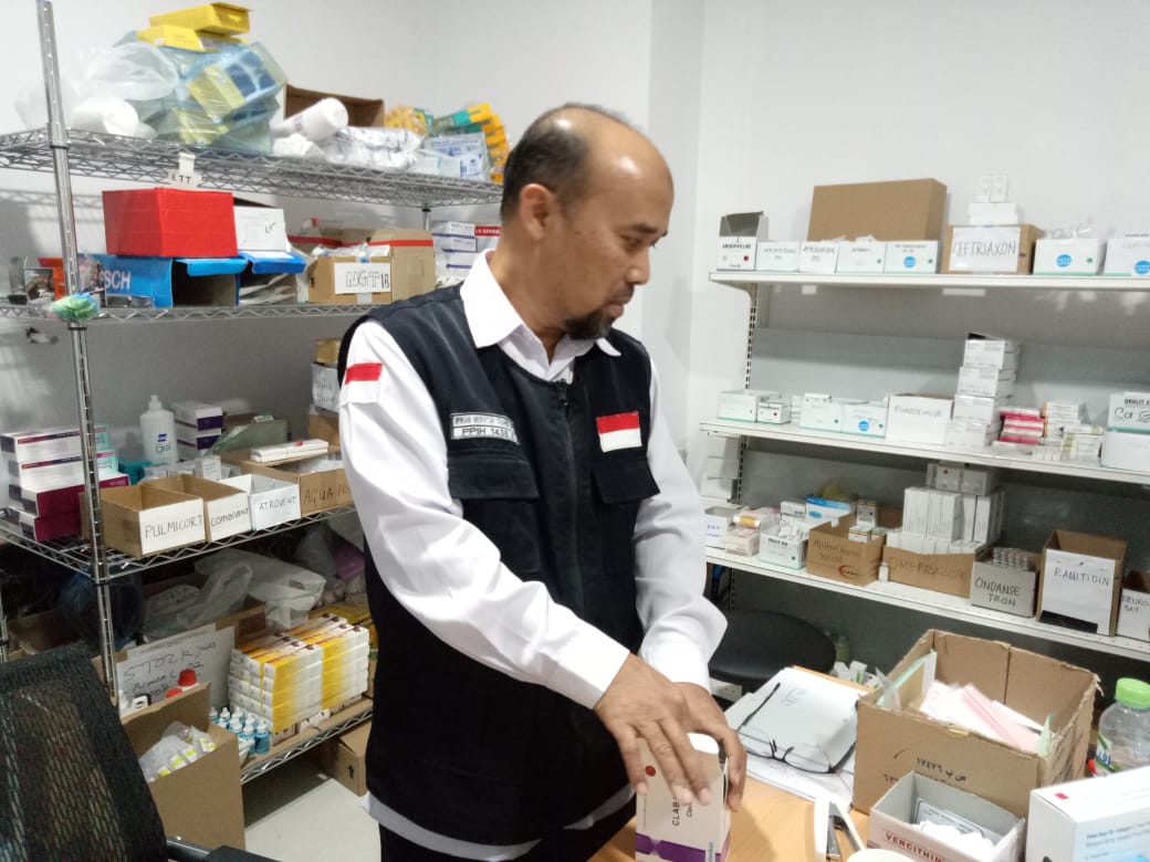 Stok obat untuk jemaah haji Indonesia 2019 mencukupi. 