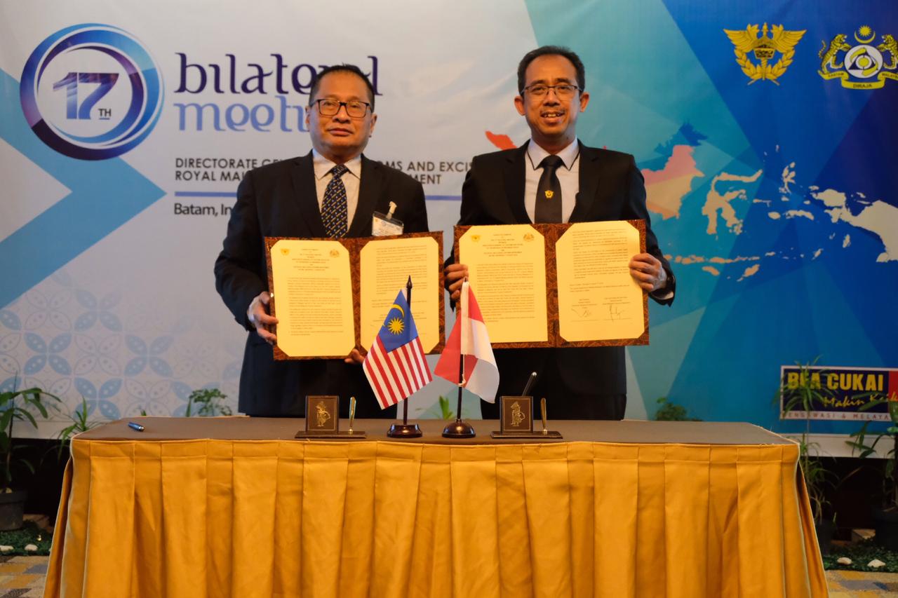 Bea Cukai Indonesia mengadakan pertemuan bilateral dengan Jabatan Kastam Diraja Malaysia (JKDM).