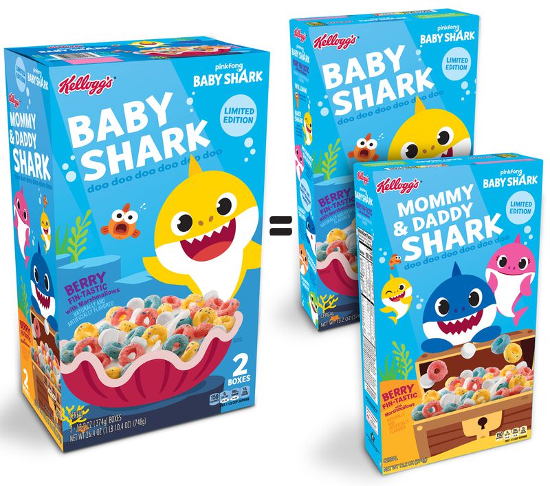 Sereal Baby Shark akan dijual terbatas di Amerika Serikat