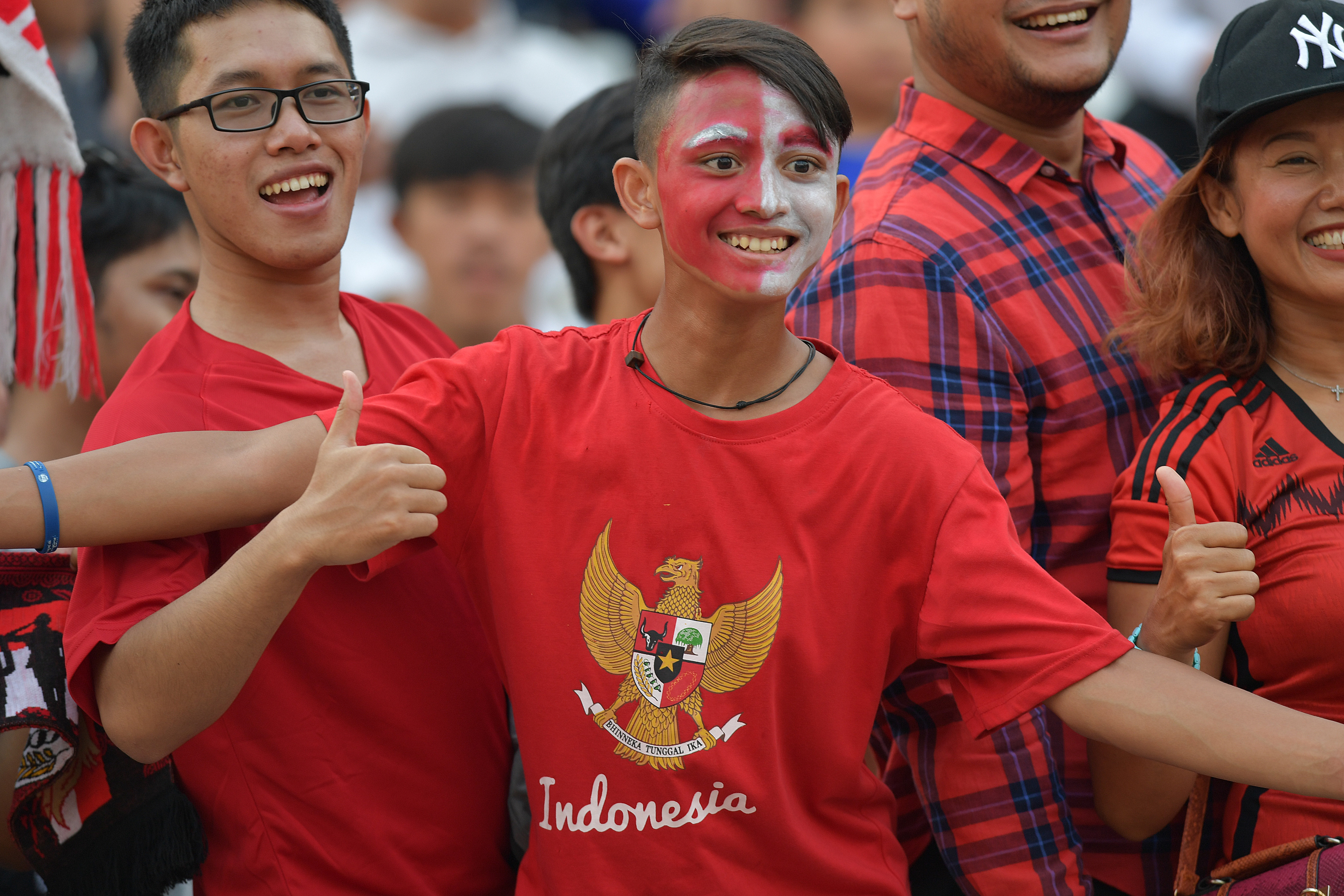 Pendukung timnas Indonesia