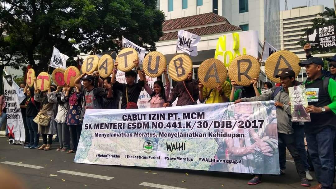 Gerakan #SaveMeratus bentuk penolakan tambang di Kalsel.