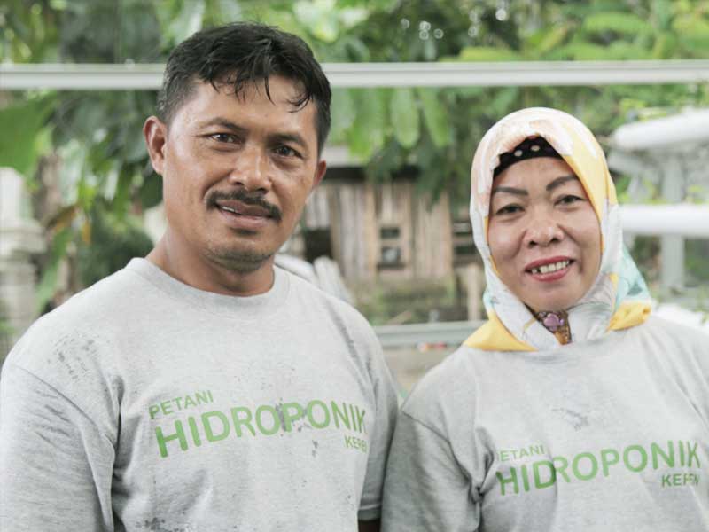 Jumadi, petani hidroponik