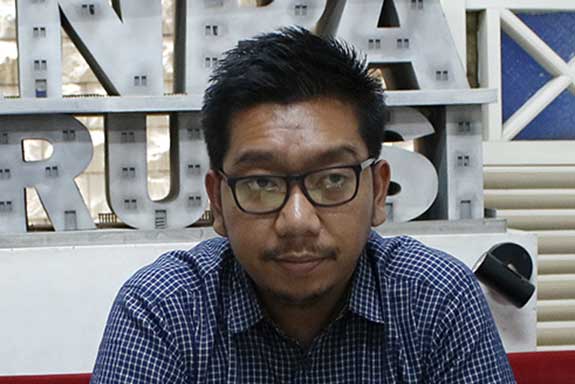 Peneliti Indonesia corruption watch (ICW) Kurnia Ramadhana 