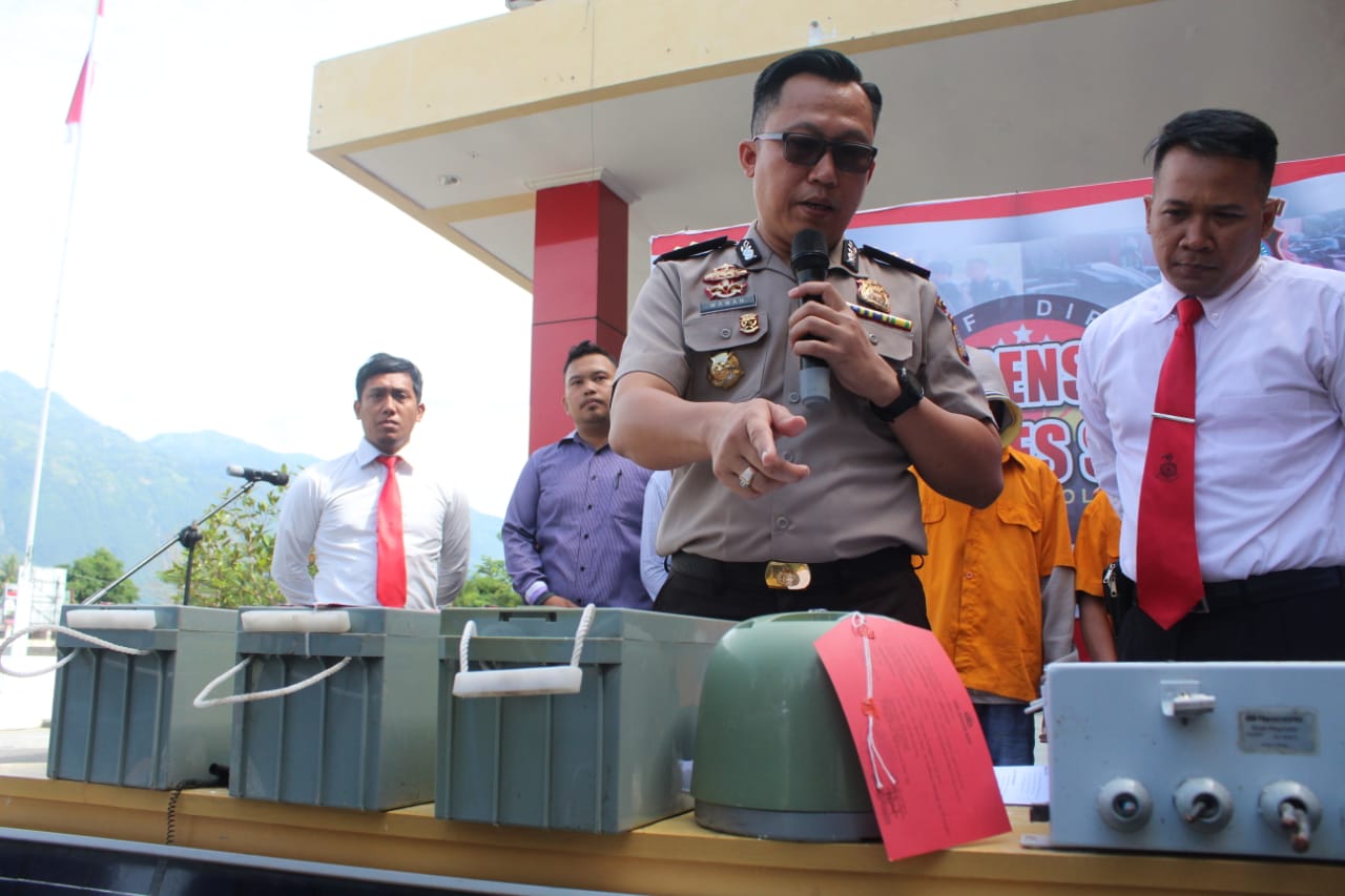  Polres Sigi Berhasil Tangkap Pencuri Alat Deteksi Gempa Sesar Palu Koro