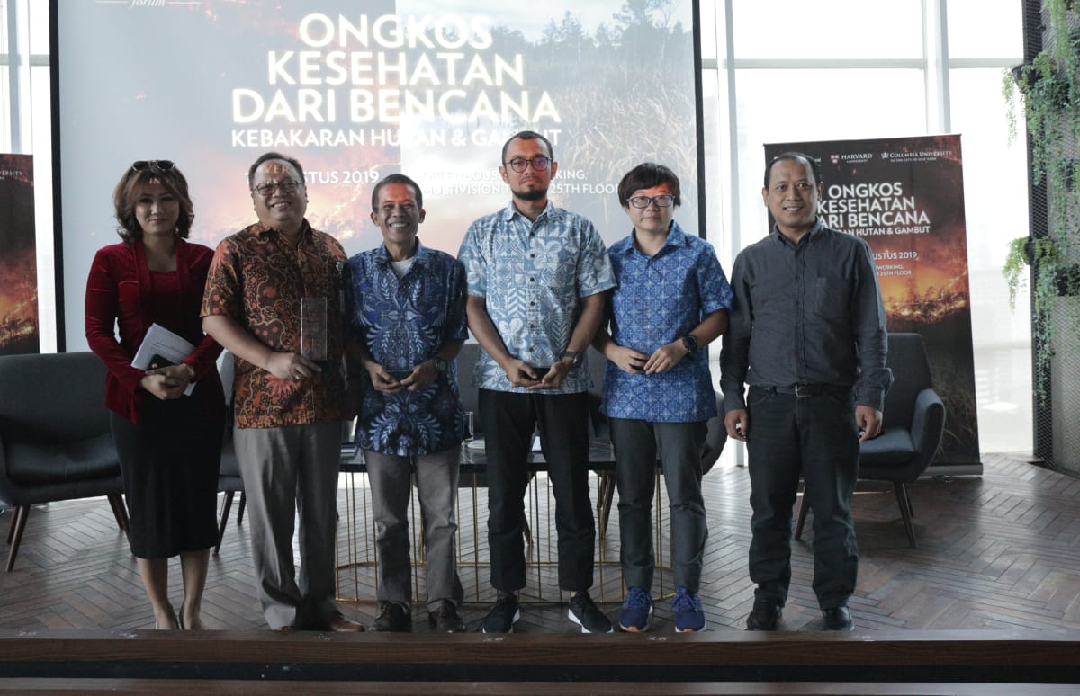 Pembicara pada diskusi soal dampak kesehatan dan Kebakaran Hutan 