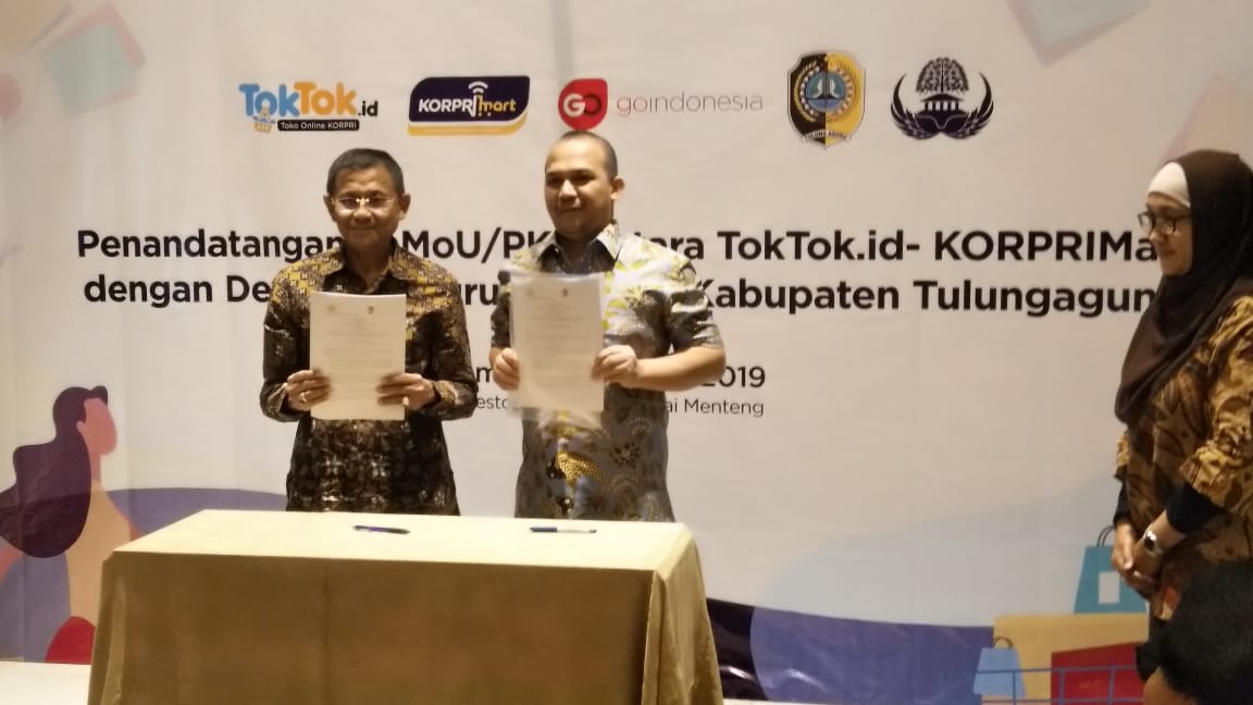 Penandatangan kerja sama dan nota kesepahaman (MoU) dengan Pemerintah Kabupaten Tulungagung, Jatim, Kamis (8/8).