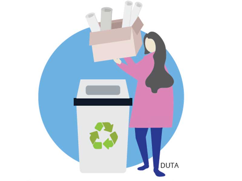 Ilustrasi daur ulang