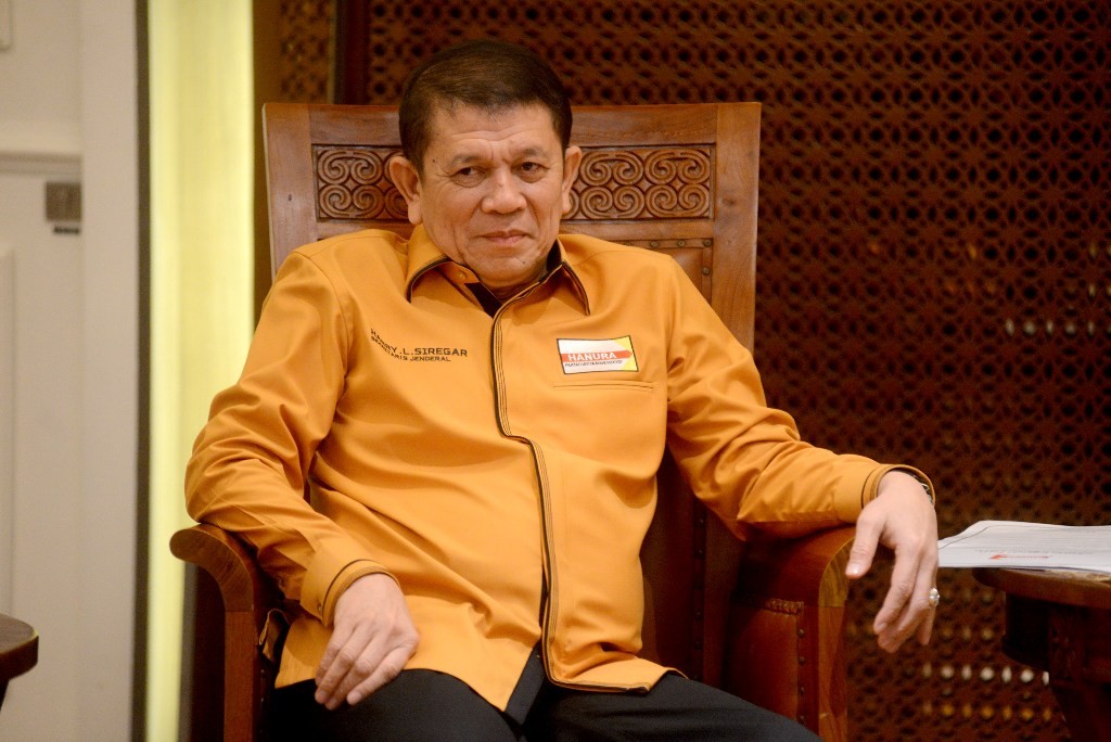 Sekretaris Jenderal Partai Hanura Herry Lontung Siregar.