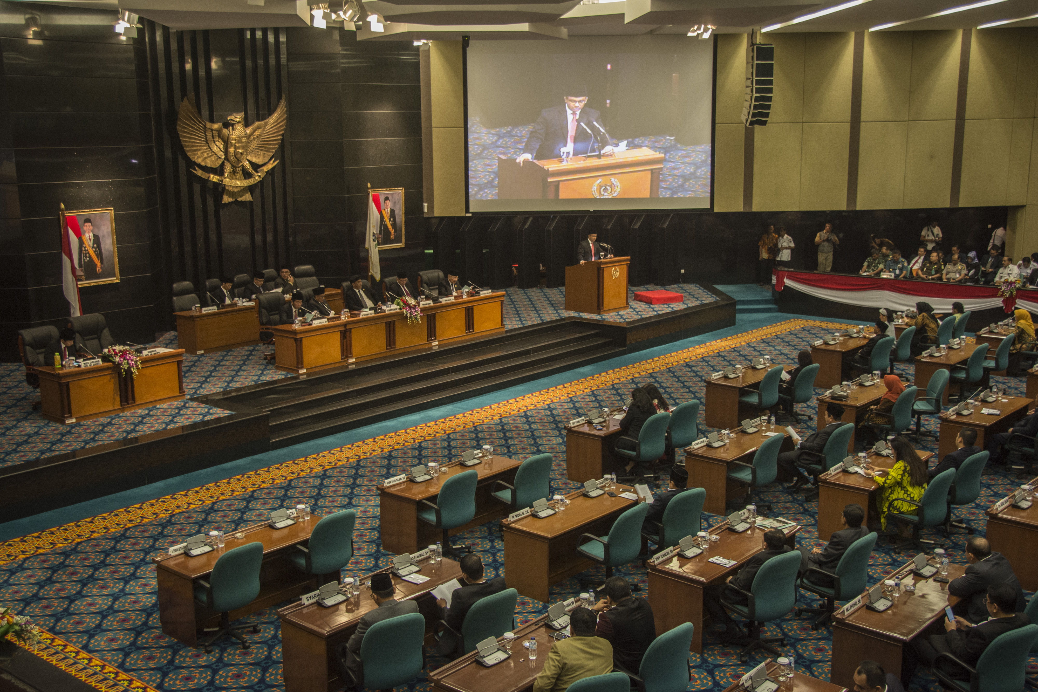Suasana sidang paripurna DPRD DKI Jakarta