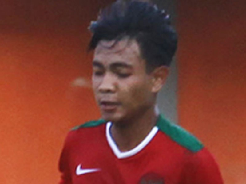 Gelandang tim nasional Indonesia U-18, Brylian Aldama,