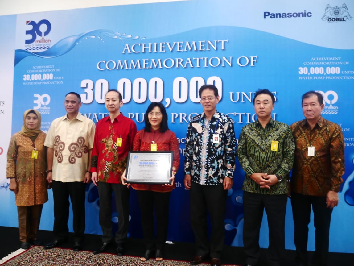 Perayaan produksi 30 juta set pompa air Panasonic