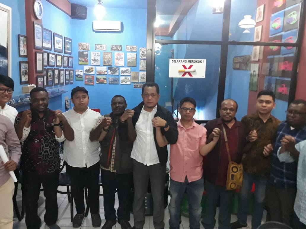 Kelompok Cipayung Plus dan Aktivis Papua menyampaikan pernyataan terkait penyerangan dan ucapan rasisme kepada Mahasiswa Papua