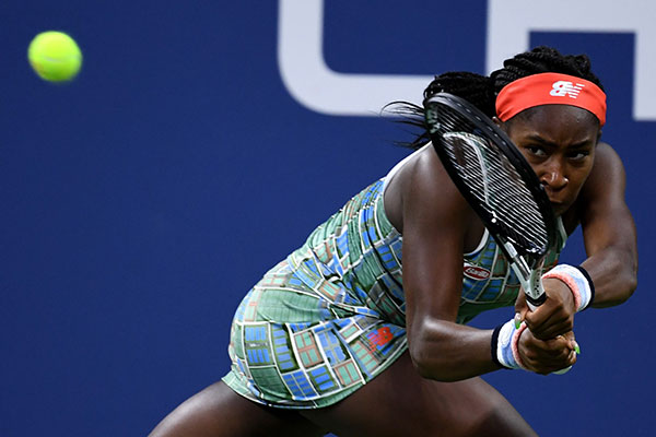 Petenis muda asal Amerika Serikat Cori Gauff 