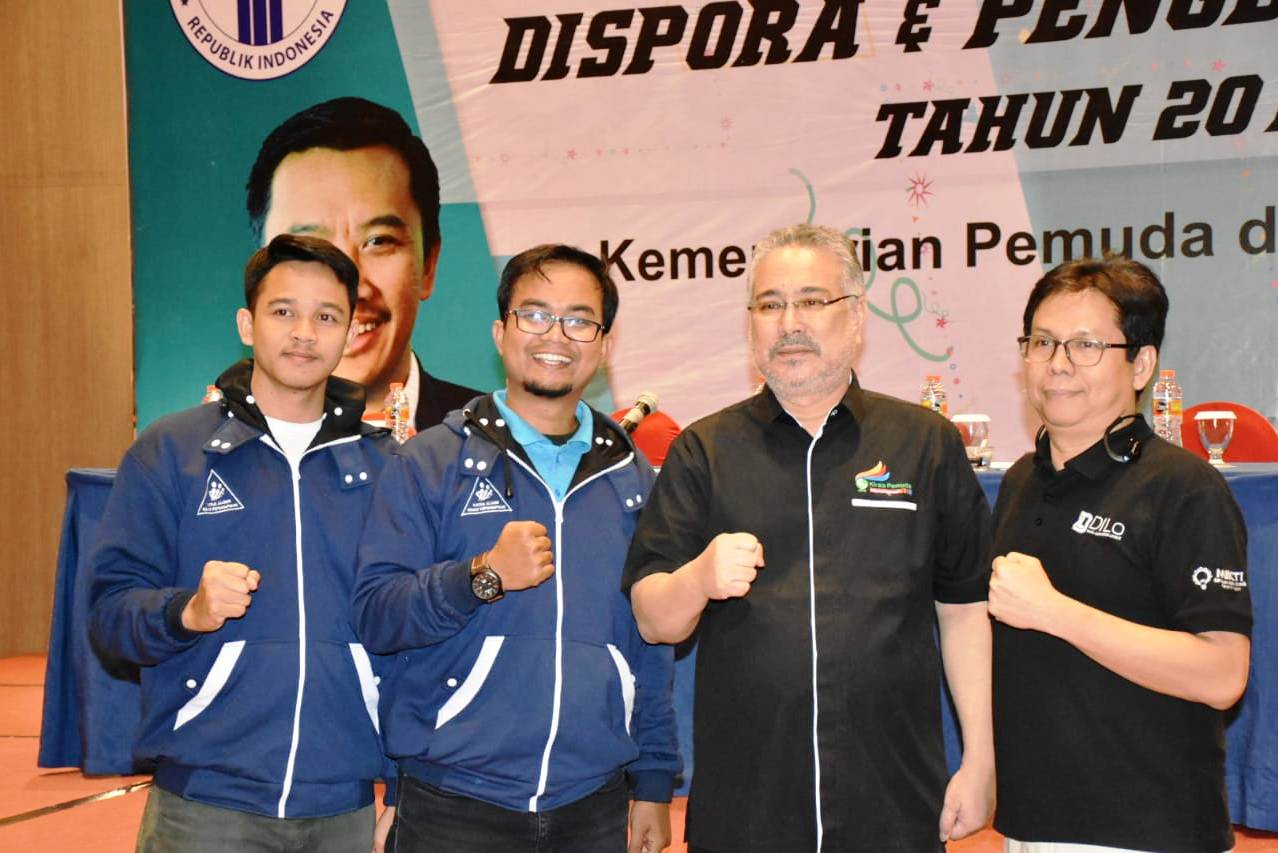 Deputi Pemberdayaan Pemuda Kemenpora Faisal Abdullah (kedua dari kanan) ingin karya digital pemuda diterapkan dengan baik ke dunia nyata.