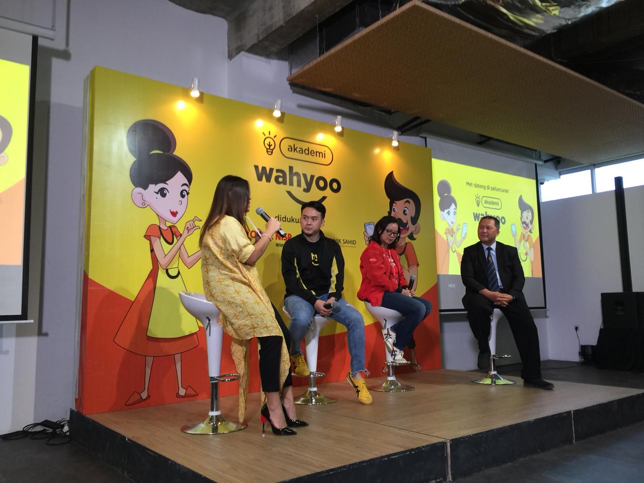 Peluncuran Akademi Wahyoo di Jakarta, Selasa (20/8).