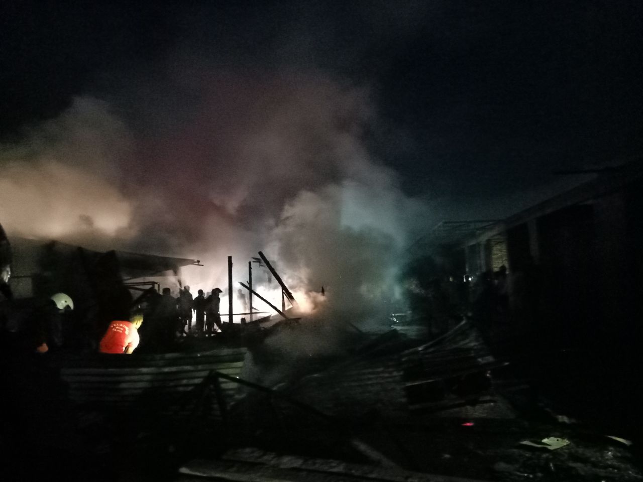 Kebakaran di pasar tradisional Tarutung