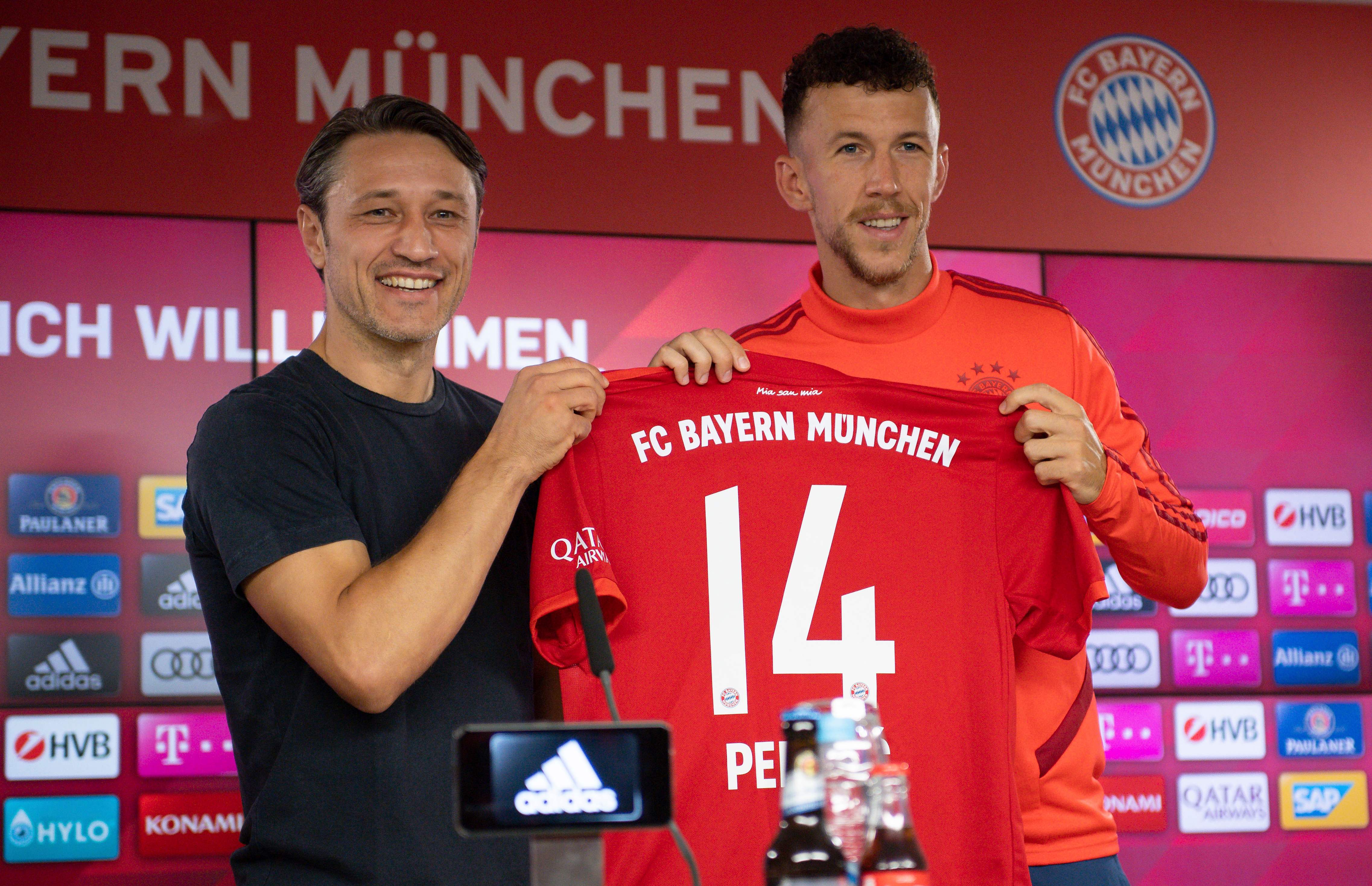 Pelatih Bayern Muenchen Niko Kovac memperkenalkan Ivan Perisic