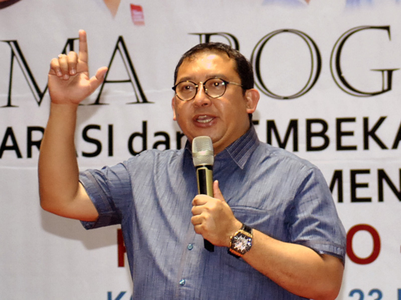 Wakil Ketua Umum Partai Gerindra Fadli Zon