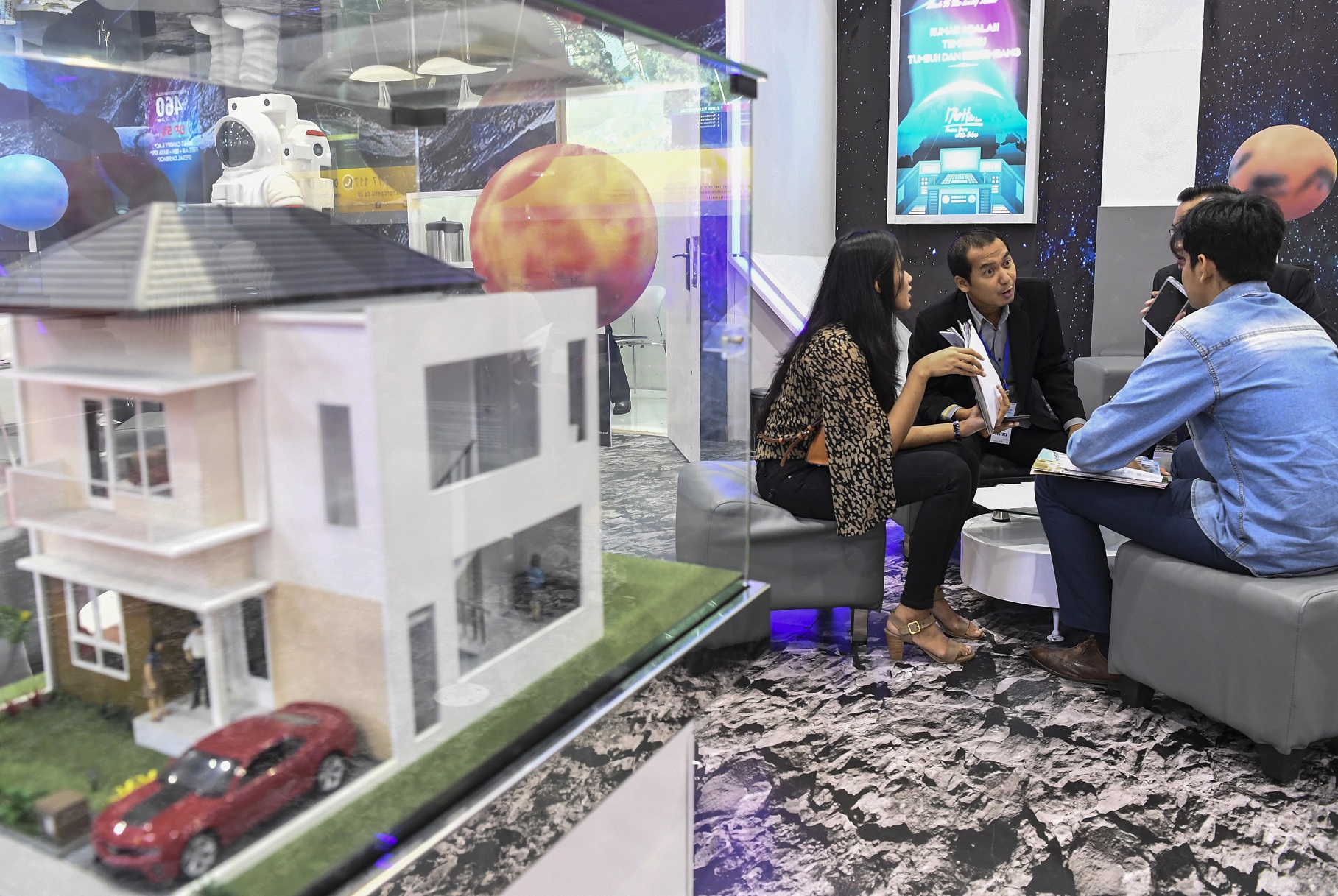 Suasana sebuah pameran properti yang digelar REI di Jakarta, beberapa waktu lalu.