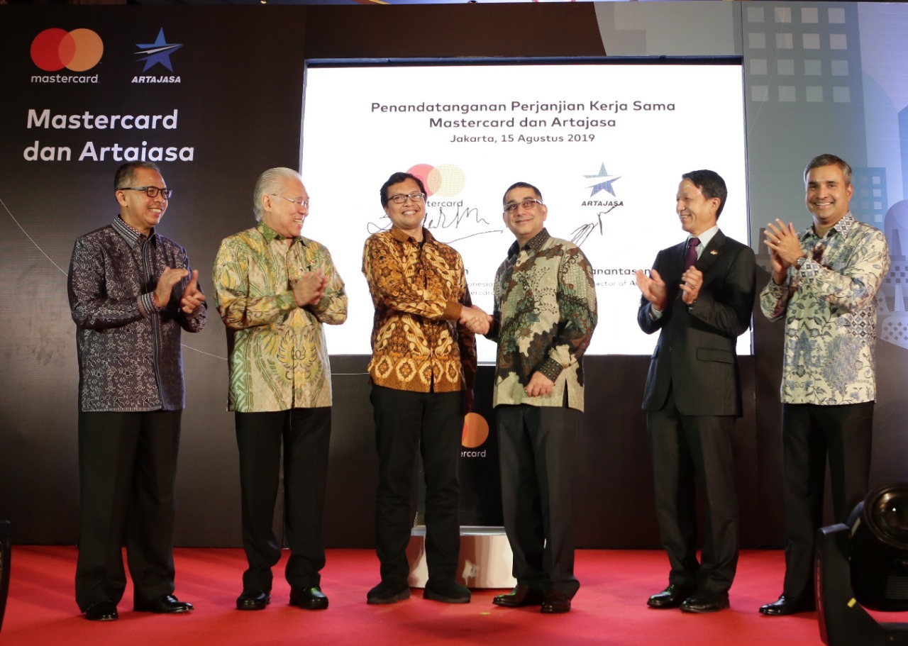 Penandatanganan perjanjian kerja sama antara Mastercard dan Artajasa untuk mendukung agenda Gerbang Pembayaran Nasional (GPN) Indonesia.