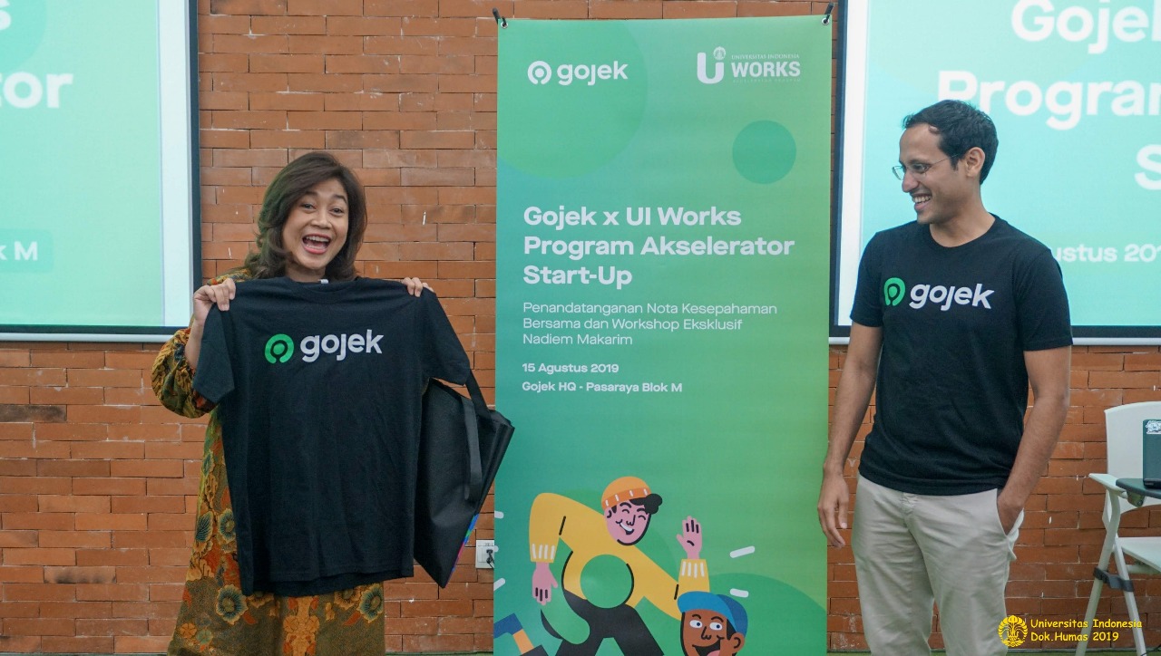 Kerja sama UI dan Gojek di program Akselerator UI Works