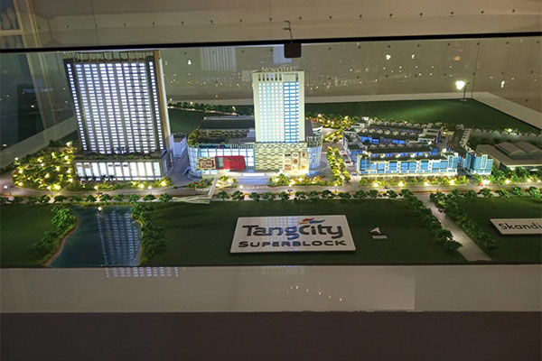 Maket pembangunan kawasan Tangcity Superblock
