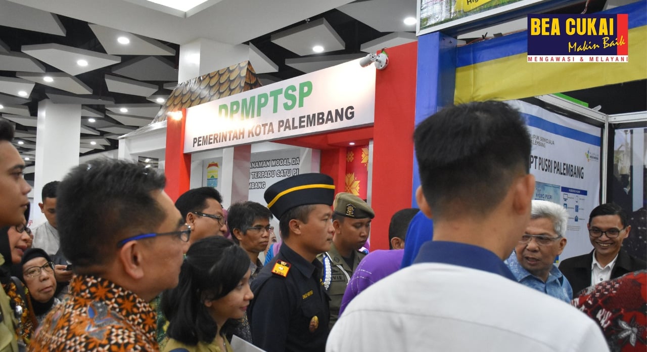 Bea Cukai Wilayah Sumatera Bagian Timur (Sumbagtim) menghadiri acara pembukaan Pameran Investasi dan Infrastruktur Daerah Sumsel 2019.