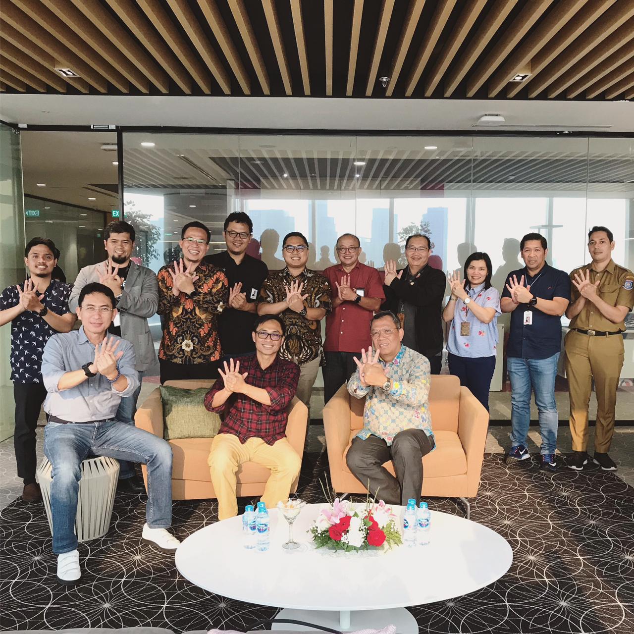 Kunjungan Wakil Wali kota Tangsel Benyamin Davnie ke kantor pusat PT. Telkom