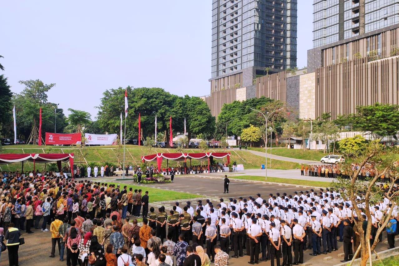 Rayakan HUT ke-74 RI, Artha Graha Gelar Upacara Serentak