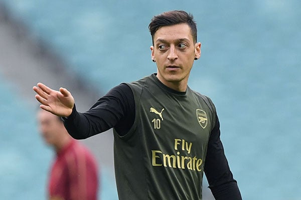 Pemain Arsenal Mesut Ozil