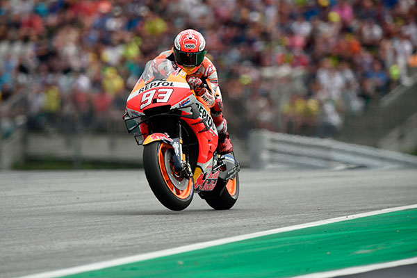 Pembalap Repsol Honda Marc Marquez 